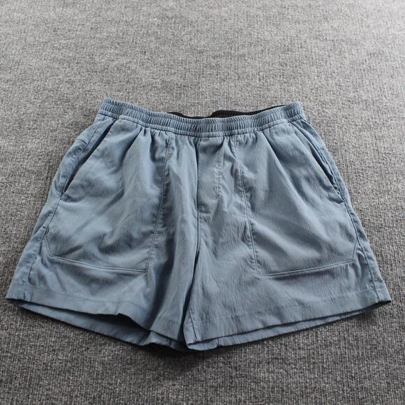 Lululemon Shorts Mens Large Bowline 5 Woven Blue Athletic Gym Training Running - Picture 1 of 8
